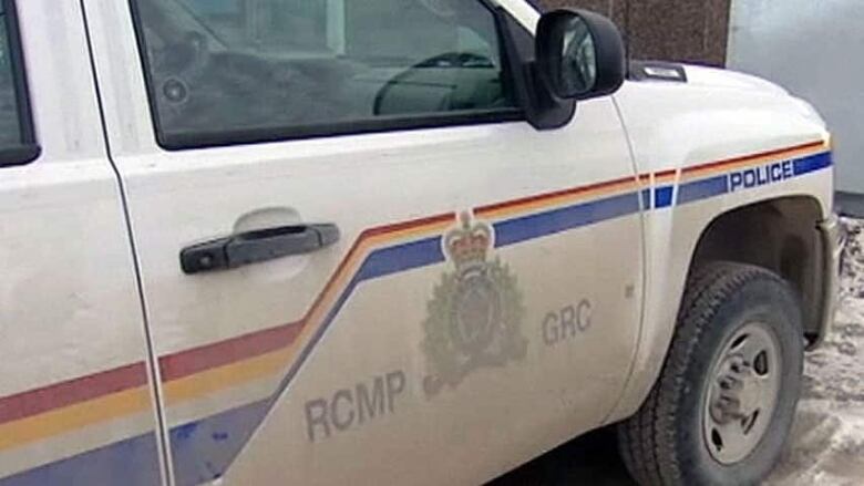 The side of an RCMP truck.