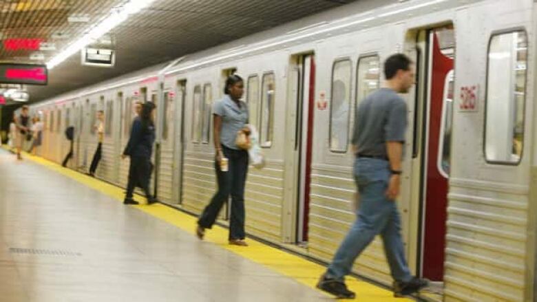 Photo of a TTC train. 