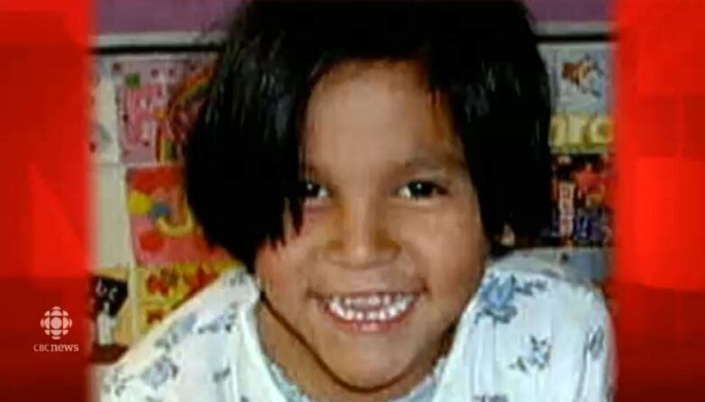 Five-year-old Tamra Keepness smiling.