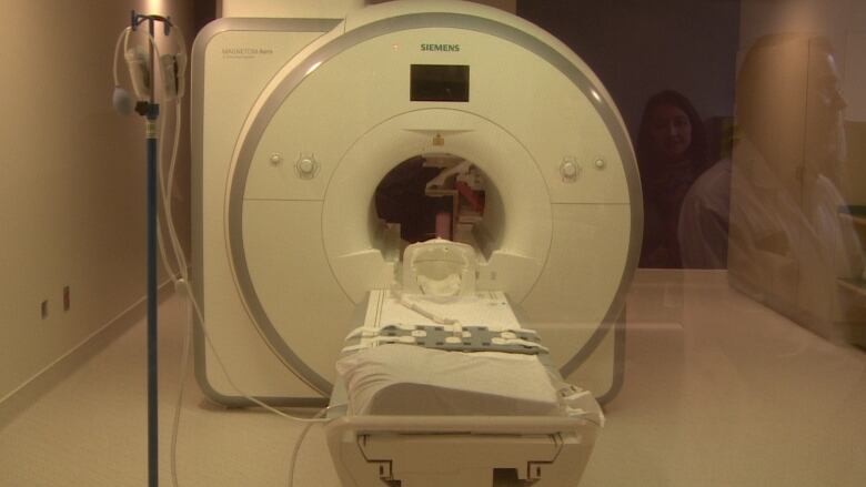 An MRI machine.