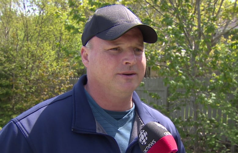 A profile image of a man talking to CBC News.