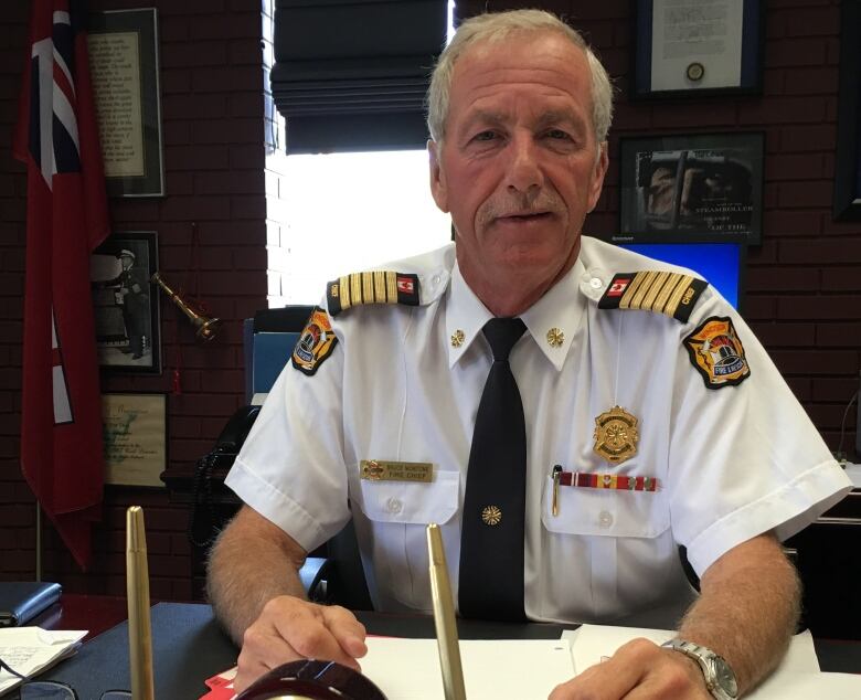 Windsor fire chief looking into camera