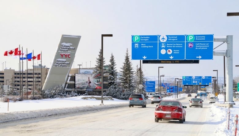 Calgary International Airport (YYC) in winter. Generic shot taken January 2017.