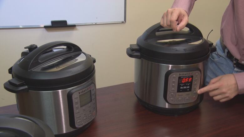 An Instant Pot cooking device is shown.