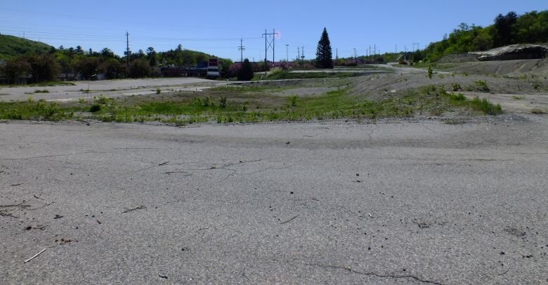 The site where the Algo Centre Mall used to stand remains empty. 