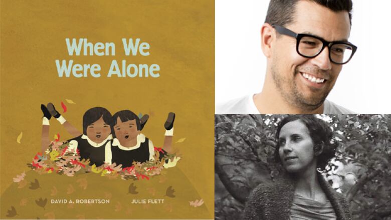 In When We Were Alone by David A. Robertson, illustrated by Julie Flett, a young girl listens to her grandmother's stories about attending residential school.