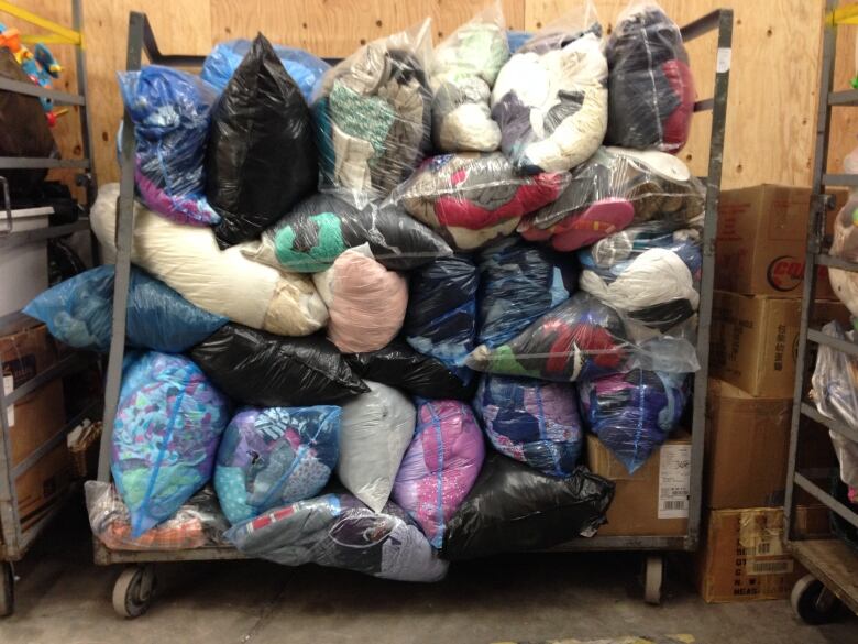 Only 25 per cent of the materials donated to Value Village ever make it to the sales floor; the rest are recycled.