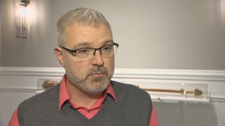 Halifax Coun. Shawn Cleary stands in a hallway at city hall while being interviewed.