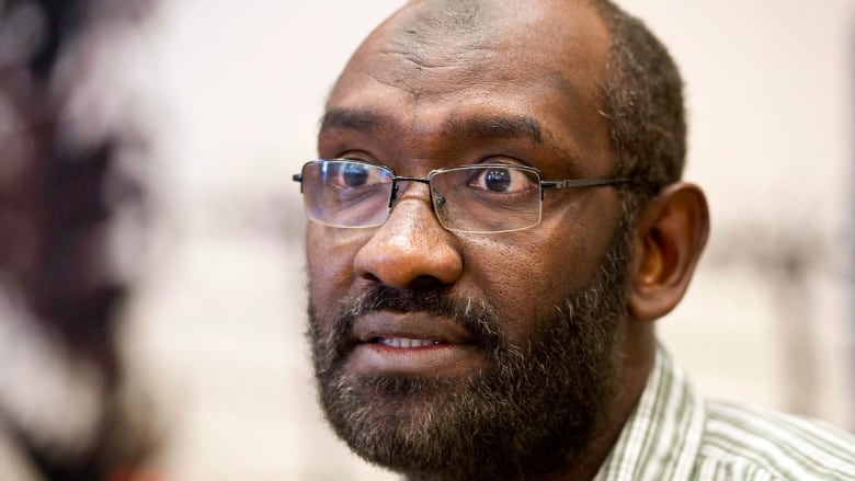 Abousfian Abdelrazik comments on the UN decision to remove his name from a terrorism blacklist during a news conference Thursday, December 1, 2011 in Montreal. Abdelrazik's lawsuit over his detention and alleged torture in Sudan is heading to a Federal Court hearing in September following the abrupt cancellation of settlement talks.