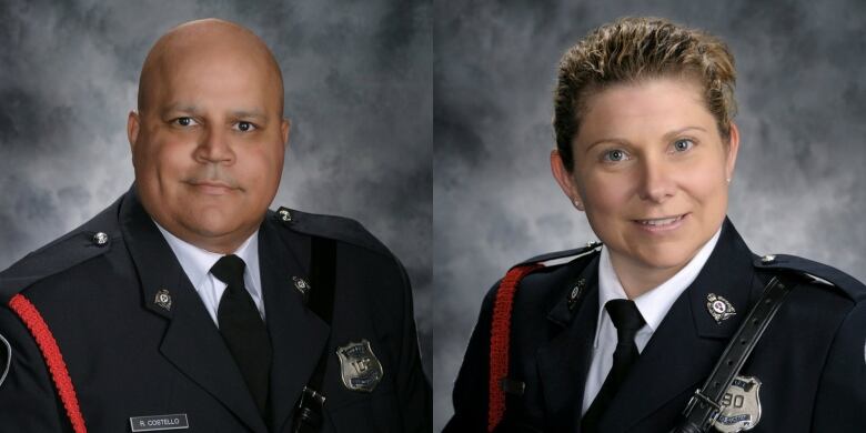 A male and a female in police uniforms