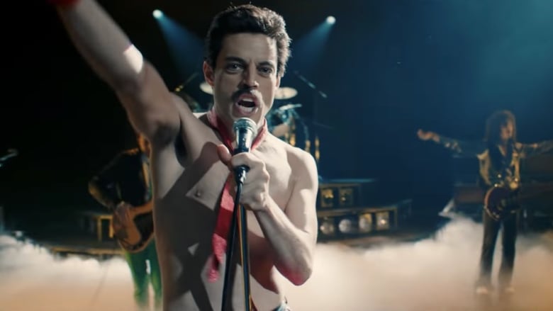 Rami Malek stars in Bohemian Rhapsody as Queen frontman Freddie Mercury.