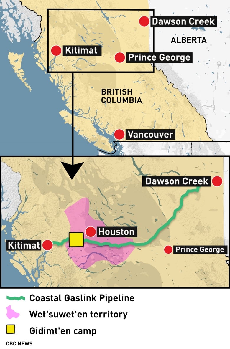 map of northern BC