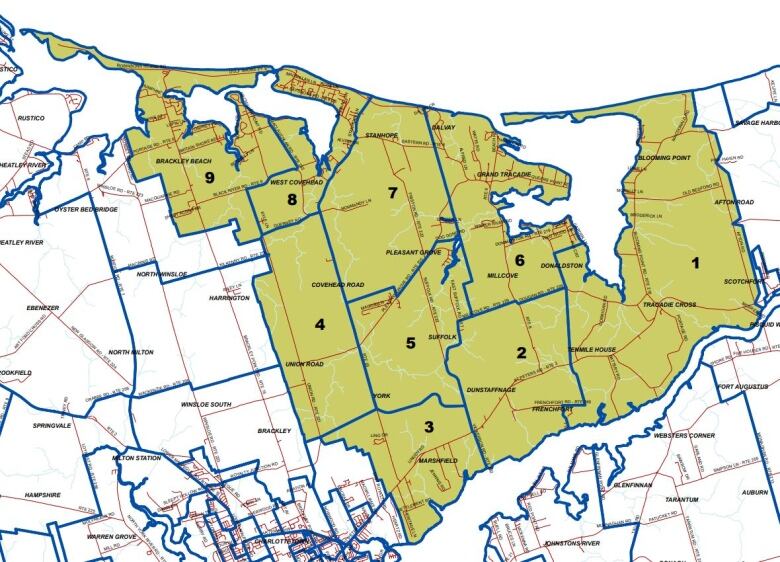 A map of the district