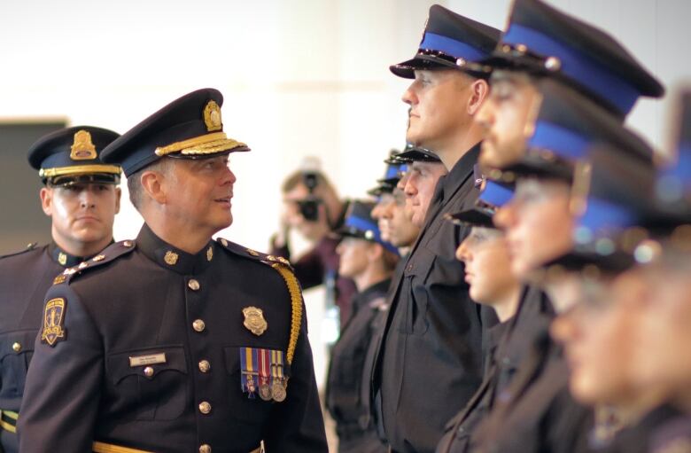 Dan Kinsella is shown at his swearing-in as Halifax Regional Police chief on July 5, 2019.