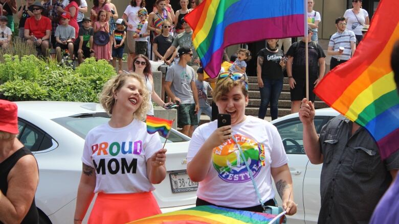 Many Islanders flocked to Charlottetown to celebrate, march, show support and snap some pictures at the P.E.I. Pride Parade on Saturday.