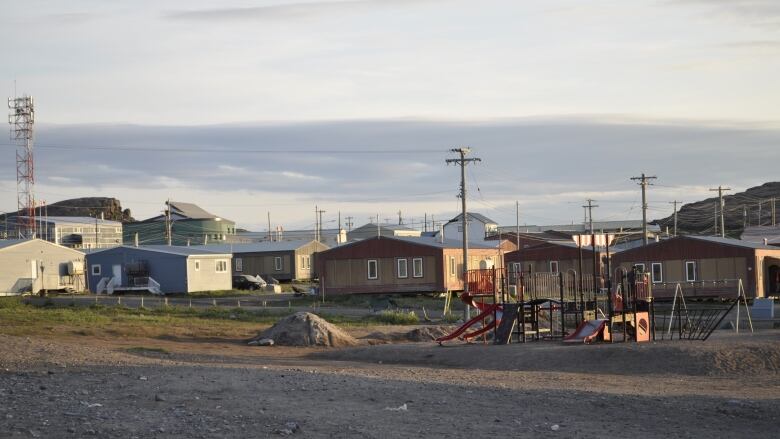 Houses in an Arctic community.