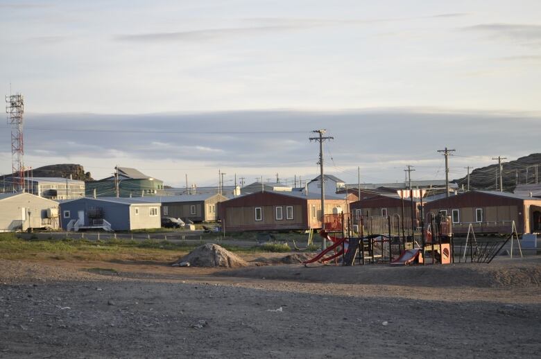 Houses in an Arctic community.