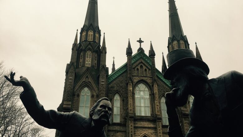 An exterior photo of St. Dunstans Basilica.