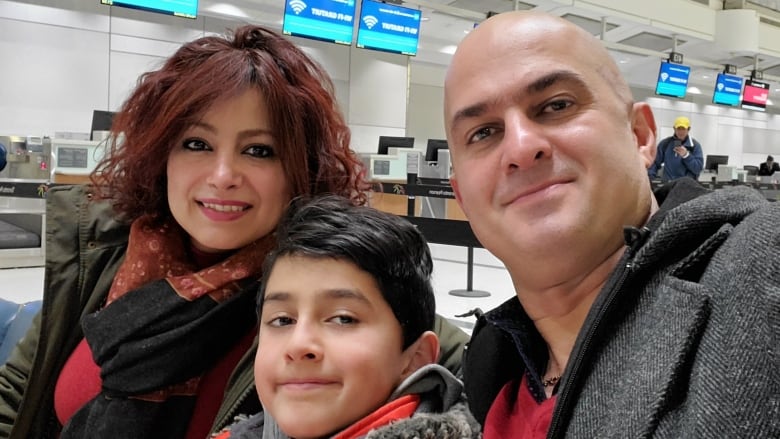 Shahin Moghaddam, right, pictured here with his son, Rosstin Moghaddam, and his wife, Shekiba Feghahati. 