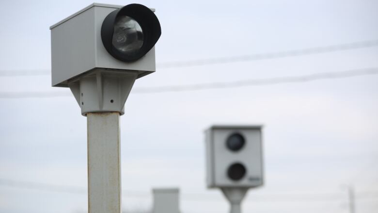 A red light camera.