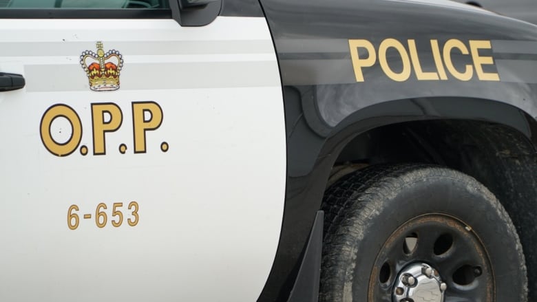 The side of an OPP cruiser.