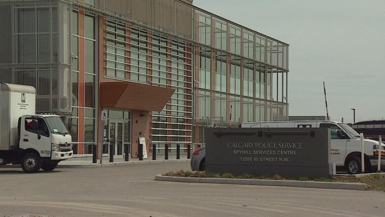 A large, three-storey building with a mainly glass exterior.