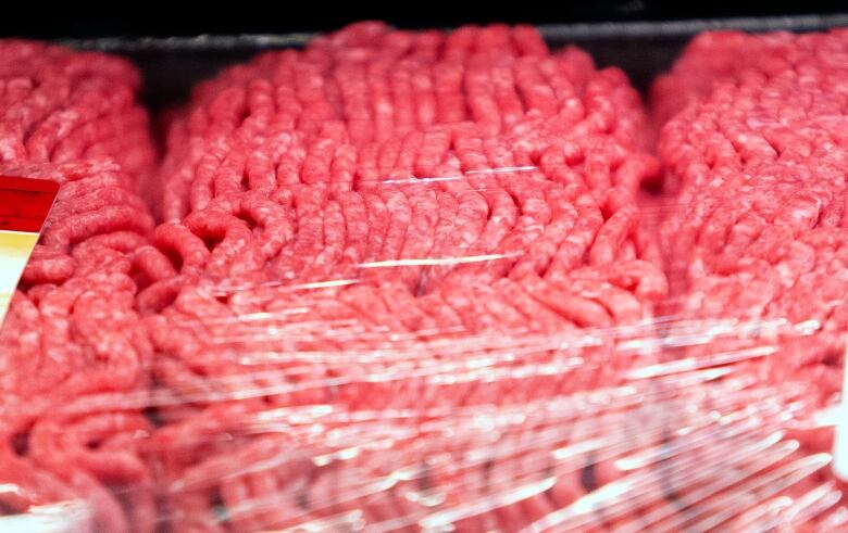 Package of ground beef