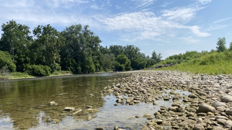 The Grand River in Six Nations, Ontario.