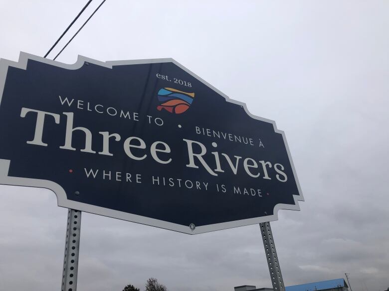 A sign outside of Three Rivers is pictured. 