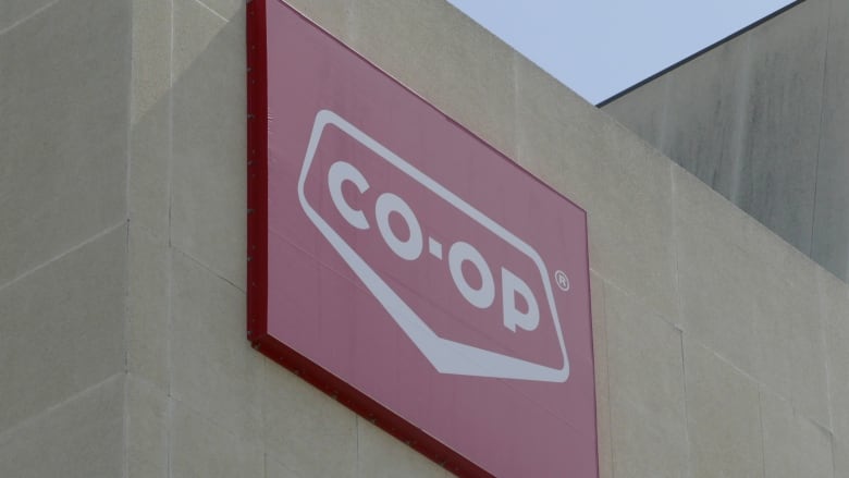 Co-op sign in Saskatoon. 