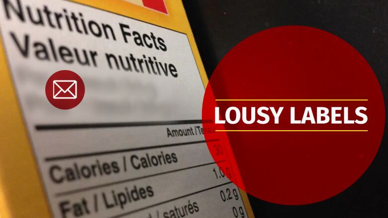 A close up image of a nutrition label.