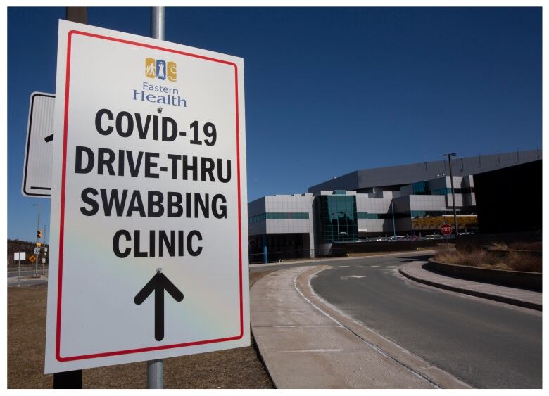 COVID-19 Drive-thru Testing Clinic sign