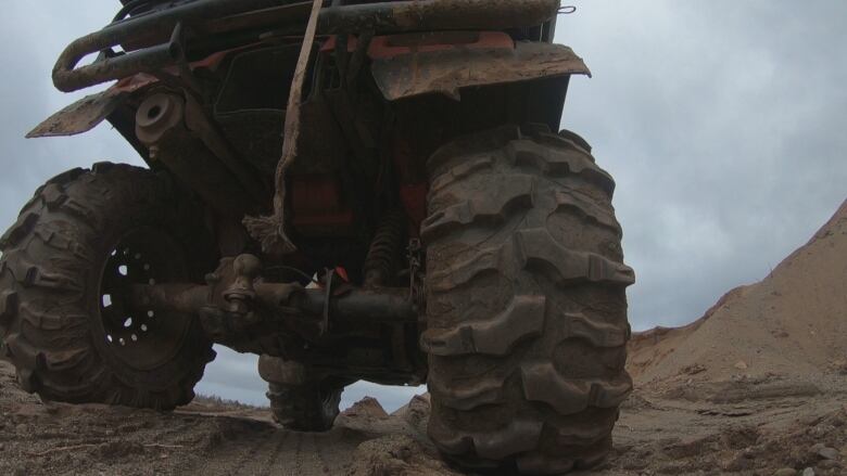 An ATV tire