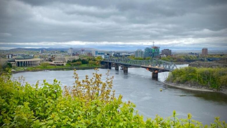 Gatineau, Que., as seen from across the Ottawa River in Ottawa in May 2021.