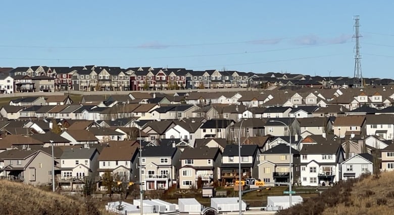 Single family housing in north Calgary