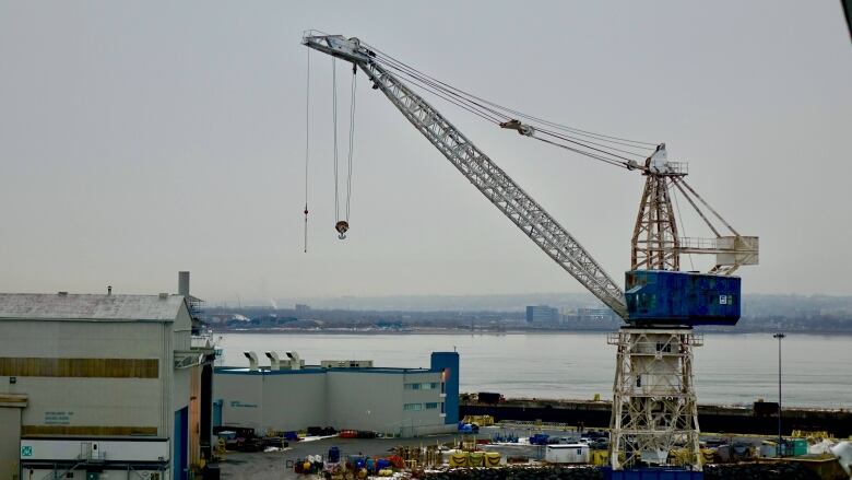 A photograph of The Davie Shipyard in Lvis, Que.