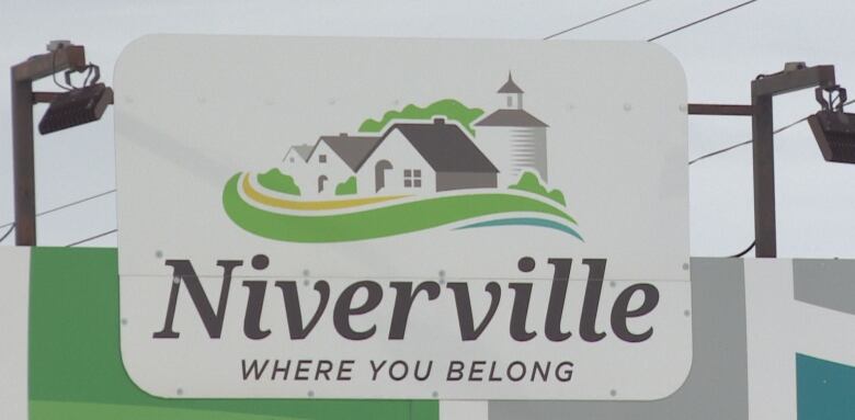 A sign leading into the southern Manitoba town of Niverville.