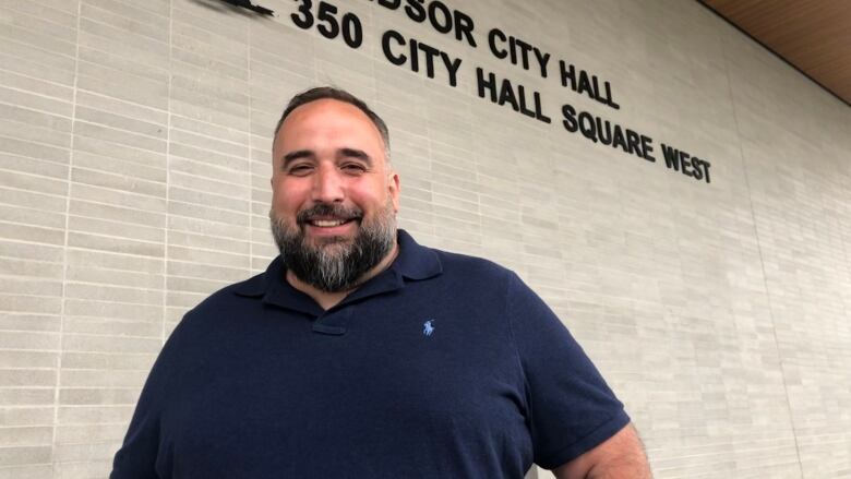 Councillor Rino Bortolin is pictured in front of Windsor City Hall