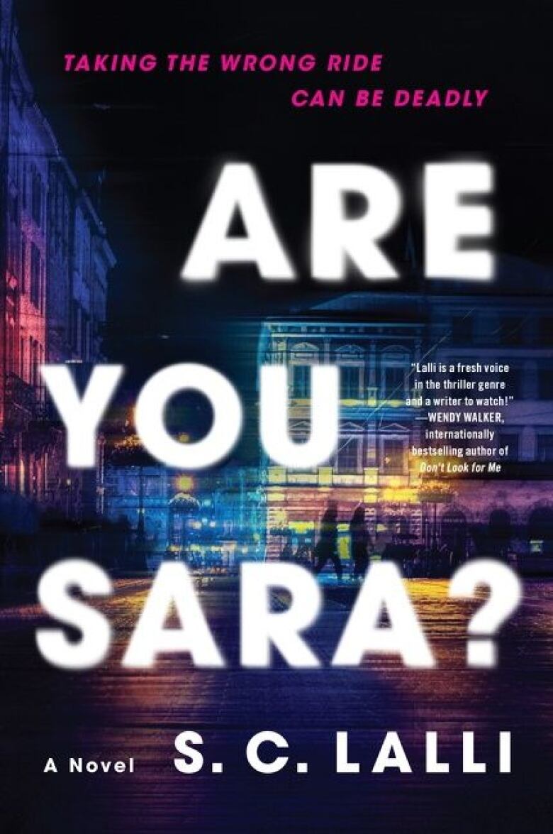 Are You Sara by S.C. Lalli. Illustrated book cover shows a dark city street at night.