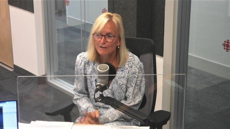 P.E.I. Chief Public Health Officer Dr. Heather Morrison in Island Morning studio.