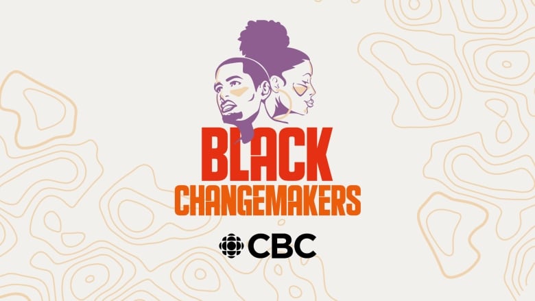 Stylized graphic with a Black man and woman for Black Changemakers project