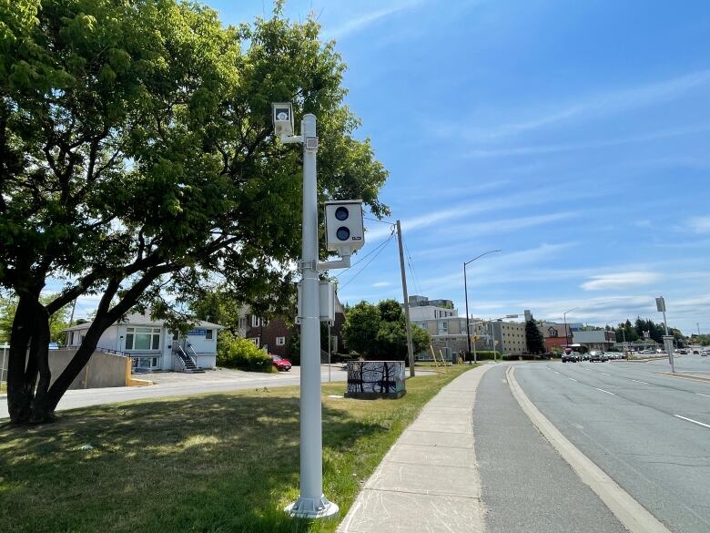 A red light camera.