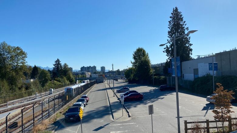 A parking lot in Port Moody, B.C.