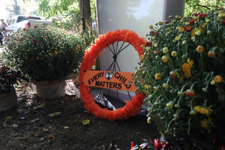 A wreath with the words 'Every Child Matters