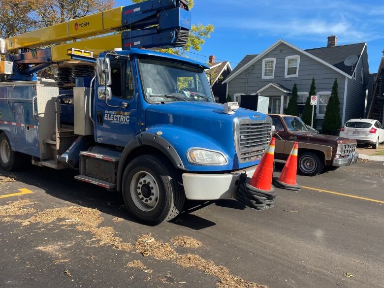 Blue Maritime Electric truck.