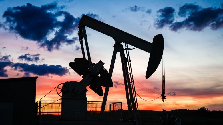 A pumpjack draws out oil from a well head near Calgary in this file photo taken in September 2022.