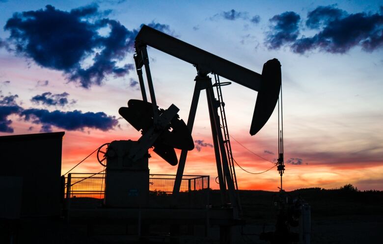 A pumpjack draws out oil from a well head near Calgary in this file photo taken in September 2022.