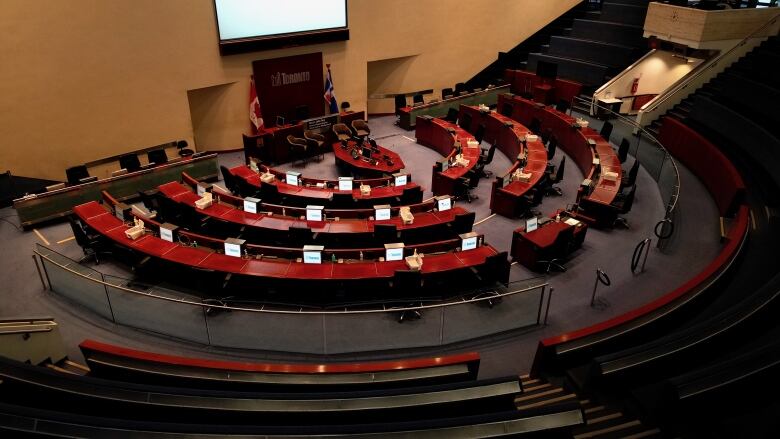 City council chambers.