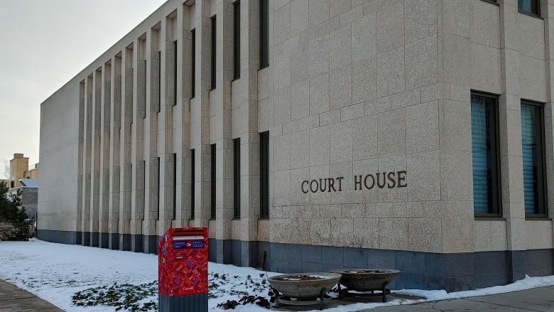 Regina's Court of King's Bench exterior in the wintertime