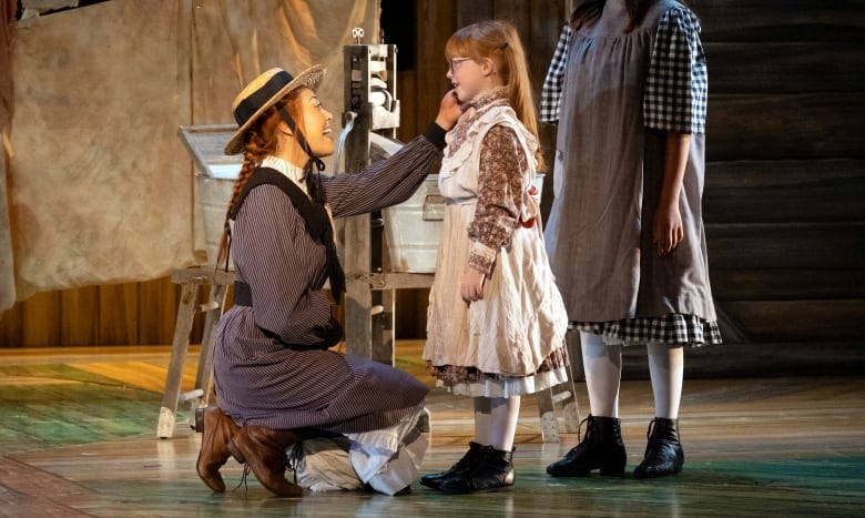 Actors perform a scene from Anne of Green Gables 